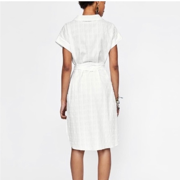 Zara asymmetric button dress - Picture 2 of 10